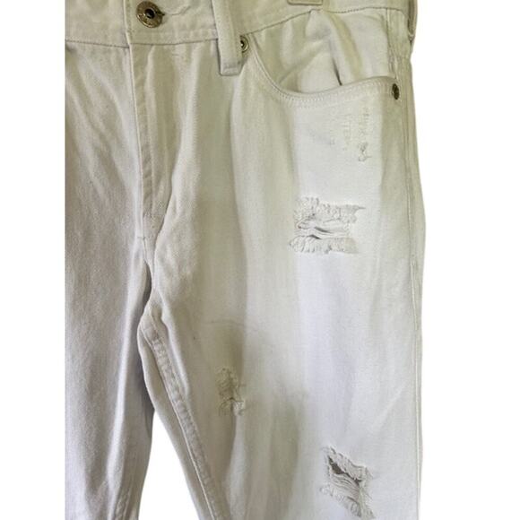 Buffalo David Bitton JJ Denim Co Spencer Slim White Distressed Jeans Men’s 31x32 - Picture 2 of 10